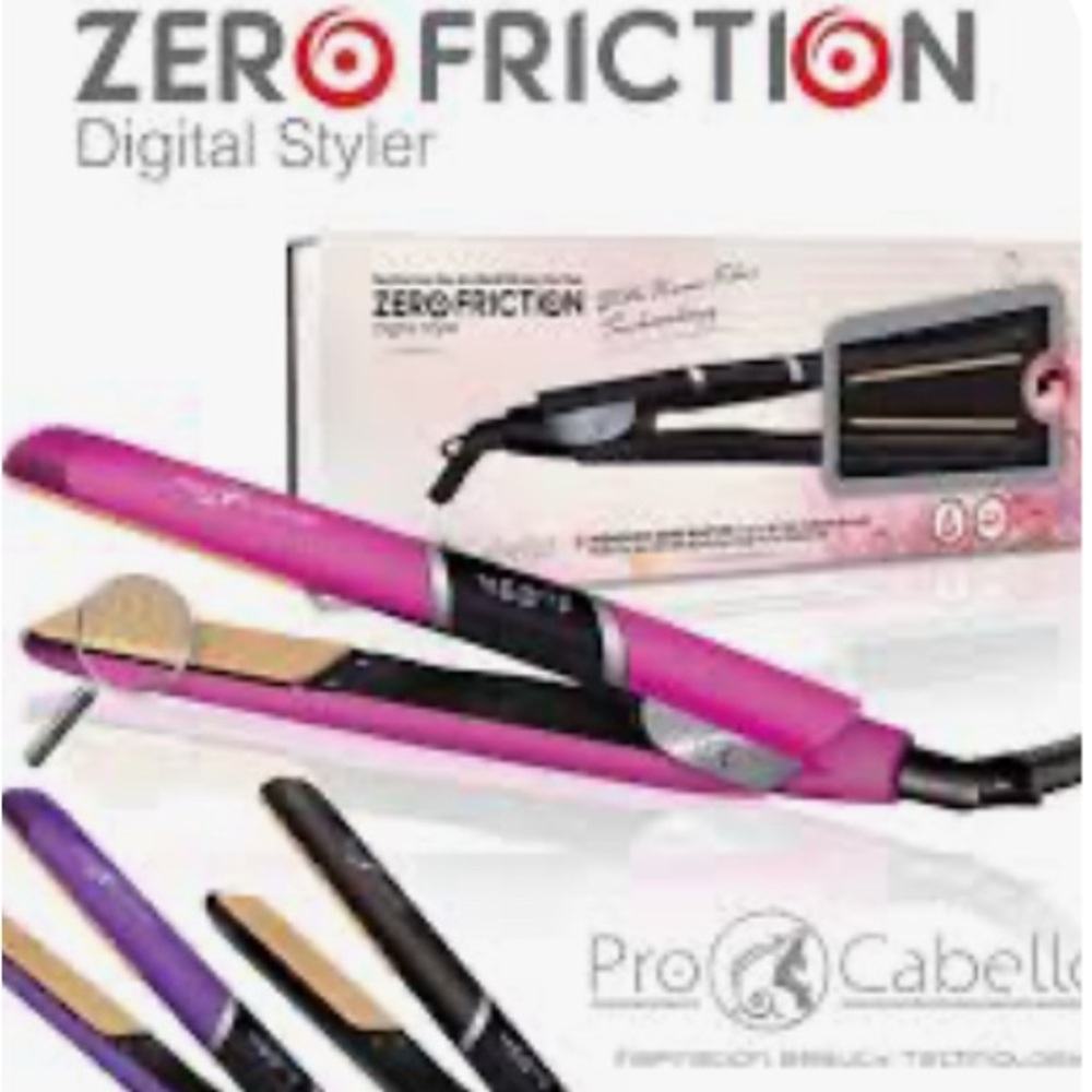 ProCabello Zero Friction Fuchsia, Pink Digital Styler 1” (Flat Iron)